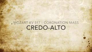 Mozart Coronation KV 317 CREDO ALTO [upl. by Connie]