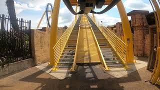 Montu  Busch Gardens Tampa Bay  Front Row POV  27K 60FPS [upl. by Niamert]