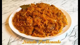 Тушеная Капуста с Мясом  Cabbage with Meat  Лучший Рецепт [upl. by Ern]