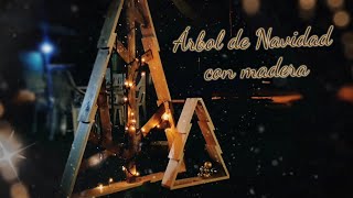 🔸Árbol de Navidad con listones de madera 🎄 DIY Christmas Tree [upl. by Poirer431]