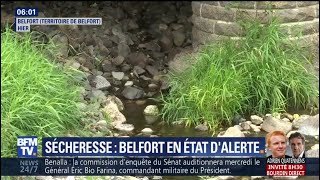 Le Territoire de Belfort en état dalerte sécheresse [upl. by Nnyleak]