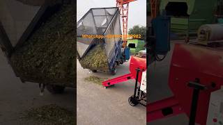 After the grass cutterit is pulled back for silage grasscutter haybaler foragebaler haycutter [upl. by Emsmus866]