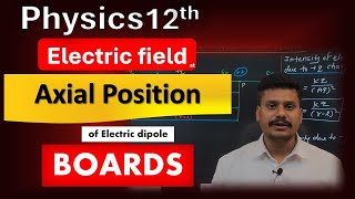 Electric field on the axial position  class 12 physics [upl. by Yasu364]