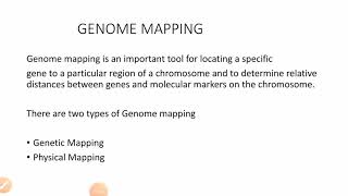 Genome Mapping  Physical Mapping  Msc Botany  By Dr Tripti Agarwal PhD Science [upl. by Dunham]