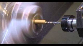 Rotary Broaching on a HAAS SL10 CNC Lathe [upl. by Luht]