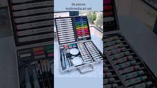 66 Pieces Premium Drawing Set art unboxing review [upl. by Ayifas]