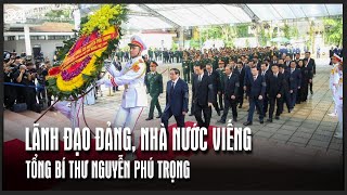 Lãnh đạo Đảng Nhà nước viếng Tổng Bí thư Nguyễn Phú Trọng  VTV24 [upl. by Airyt]