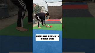 Master the Underarm Pickup amp Throw Drill in Cricket Like a Pro 🏏🔥 [upl. by Jezrdna]