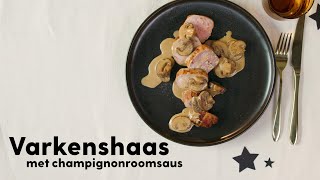 Varkenshaas bakken met champignonsaus  Allerhande [upl. by Ima760]