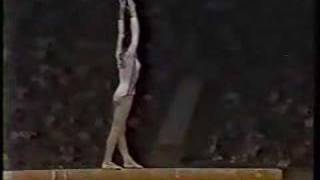 Nadia Comaneci  1980 Olympics EF  Balance Beam [upl. by Sylera]