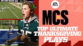 14 Biggest Plays From Madden NFL 22 Ultimate Thanksgiving  MCS  Madden 22 [upl. by Ezalb]