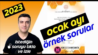 LGS Ocak Ayı Matematik Örnek Sorular ve Çözümleri 2023 PDF [upl. by Sauer]