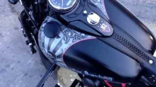 Harley Davidson Crossbones bobber walk around [upl. by Small]