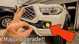 Installing Diode Dynamics SS3 Pro Amber Fog lights On My 3rd Gen Tacoma [upl. by Ytsirhk296]