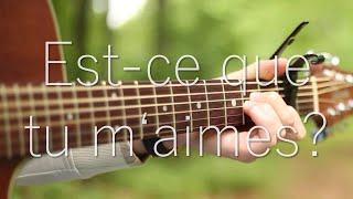 Maître Gims Estce que tu maimes   Fingerstyle Guitar Cover with TABS [upl. by Verile546]