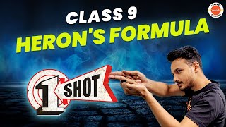 Herons Formula Class 9 One Shot Revision🔫 NCERT 9th Maths Full Chapter12  CBSE 2024 Exam [upl. by Brittaney951]