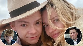 News Talulah Riley 38 marries Love Actually star Thomas BrodieSangster 34 in romantic ceremony [upl. by Jada403]