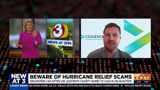 CBS Phoenix BEWARE OF HURRICANE RELIEF SCAMS [upl. by Vaules]