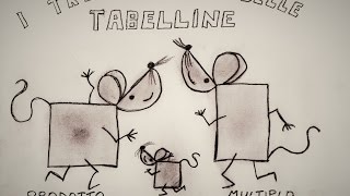 La tabellina del 5 cantata I tre topini delle tabelline Impara subito la sequenza [upl. by Ahsenrat]