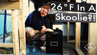 Big Buddy and LifeSmart Infrared Heater  Skoolie Bus Conversion Tiny House Videos [upl. by Rivalee]