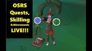 OSRS Runescape Live Quests Achievements Combat Tasks LIVE Part 3 [upl. by Eniwtna]