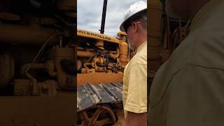 Cranking a 1945 CAT D7 automobile caterpillar startup [upl. by Letnoj508]