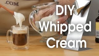 DIY whipped cream in 60 seconds [upl. by Dar980]