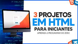 3 Projetos em HTML e CSS para Iniciantes [upl. by Annissa597]