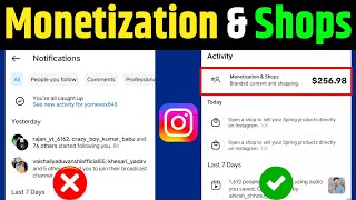 Monetization amp shops Not Showing 😱  Monetization amp shops Instagram Kya Hota Hai [upl. by Nowyt]