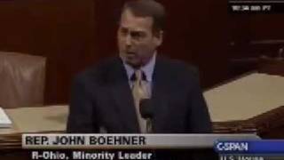 Boehner Floor Speech on Democrats TrillionDollar Spending Bill full [upl. by Eked]