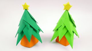 Weihnachtsbaum aus papier basteln  Weihnachtsbaum falten  Basteln mit papier  DIY Bastelideen [upl. by Freddi422]