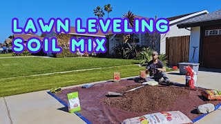 Best Soil Mix For Lawn Leveling IVE Ever Used [upl. by Pals370]