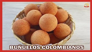 Cómo hacer BUÑUELOS COLOMBIANOS con COLMAIZ receta casera fácil paso a paso [upl. by Fusuy]