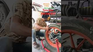 Michelin TYRES NS200 UPGRADE 15060R17 ns200 bikelife bike ktm duke [upl. by Euphemie]