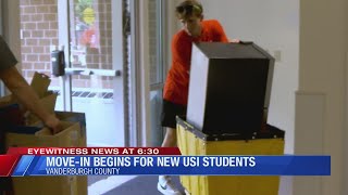 USIs newest students come to campus for first movein day [upl. by Ahseyt]