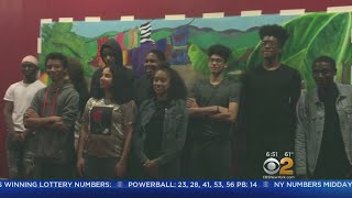 Brooklyn Students Paint Mural Honoring Broadway Musical [upl. by Rasure]