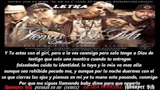 piensas en mi remix nicky jam ft jory yelsid luigy 21 letra 2012 new reggaeton jh [upl. by Neelyk]