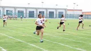 Miss India 2018 finalists at Bennett University 100 metres race [upl. by Ordnagela]