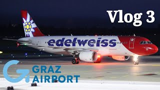 Planespotting am Flughafen Graz  Vlog 3 [upl. by Meridel]