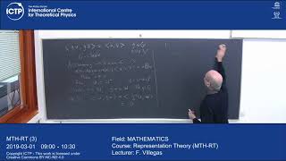 Representation Theory MTHRT Lecture 3 [upl. by Danny143]