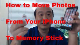 How to Move Photos from Your Iphone to Memory Stick  Flash Drive for ios and Android [upl. by Erodoeht]