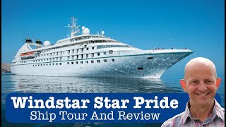 Windstar Cruises Star Pride Ship Tour [upl. by Ahsiekar361]