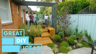 TINY Backyard Makeover  DIY  Great Home Ideas [upl. by Annovy]