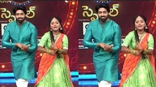 adivaram with starmaa parivaram game show vicky padmavati dance performance latest photos [upl. by Nueormahc]