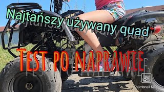 Kupiliśmy najtańszego quada w naszej okolicy Pierwsza przejażdżka po naprawie Test [upl. by Geneva548]