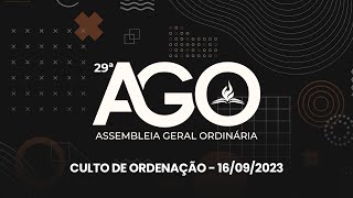 AD MONTESE  AGO  ASSEMBLEIA GERAL ORDINARIA  CULTO AO VIVO  1609 [upl. by Zorine]