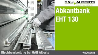 GAHAlberts Abkantbank für Bleche EHT 130 [upl. by Esirrehc]