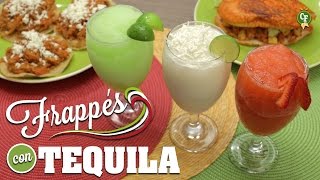 ¿Cómo preparar Frappés Tricolor con Tequila  Cocina Fresca [upl. by Towny]