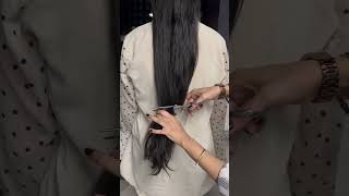 Hair transformation Mid length haircut 💇‍♀️￼ [upl. by Akeenahs]