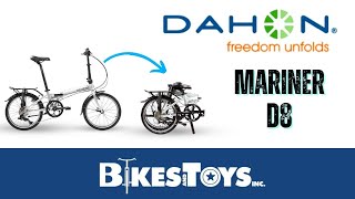 Bicicleta 🚴‍♀️ plegable Dahon Mariner D8 review en Español [upl. by Nauquf904]